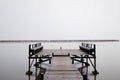 Wooden bridge in the mangrove forest Royalty Free Stock Photo