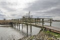 Wooden bridge in a nature reserve