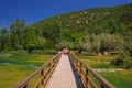 Wooden Bridge next to Skradinski Buk at Krka National Park