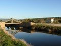 Sardinia. Wooden bridge