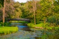 Wooden Bridge Over Creek in Cedarburg, WI