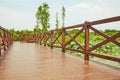 Wooden bridge, wood deck