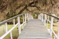 Wooden Bridge Over Swamp in South Carolina SC