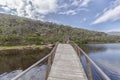 Wooden bridge over Tidal River