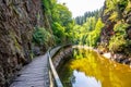 Wooden bridge pathway on Rieger Trail