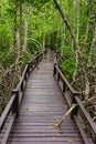 Wooden bridge to the jungle, Prachuap Khiri Khan, Thailand