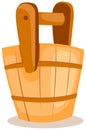 Wooden bucket Royalty Free Stock Photo