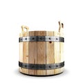 Wooden bucket for a bath Royalty Free Stock Photo