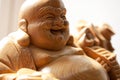 Wooden buddha Royalty Free Stock Photo