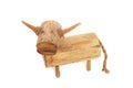 The Wooden Buffalo model Royalty Free Stock Photo