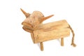 The Wooden Buffalo model Royalty Free Stock Photo