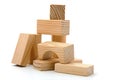 Wooden building blocks Royalty Free Stock Photo