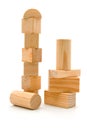 Wooden building blocks Royalty Free Stock Photo