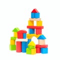 Wooden building blocks Royalty Free Stock Photo