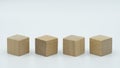 wooden building blocks. wood cube building blocks . Royalty Free Stock Photo