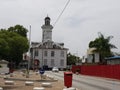 Wooden building built in colonial times in Surinam