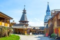 The wooden buildings in Izmailovsky Kremlin