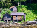 Wooden Buildings in Meyers Chuck, Alaska