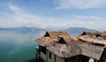 Wooden bungalows at Hon Mun island in Nha Trang, Vietnam Royalty Free Stock Photo