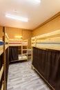 Wooden bunk beds Royalty Free Stock Photo