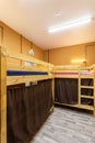 Wooden bunk beds Royalty Free Stock Photo