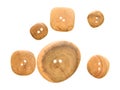 Wooden buttons