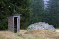 Wooden Cabin - Toilet in the woods in nature