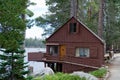 Wooden cabin by Wrights lake