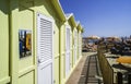 Wooden cabins on the beach Royalty Free Stock Photo