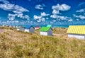 Wooden Cabins on a beautiful beach Royalty Free Stock Photo