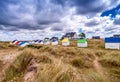 Wooden Cabins on a beautiful beach Royalty Free Stock Photo