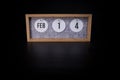 A wooden calendar block showing the date February 14th which is St. Valentine\'s Day romantic day r