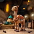 Handcrafted Wooden Camel Figurine With High Definition Details Royalty Free Stock Photo