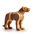 Wooden camel isolated on a white background Royalty Free Stock Photo