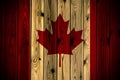 Wooden Canada flag Royalty Free Stock Photo