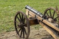 Wooden cannon replica Royalty Free Stock Photo