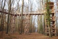 Wooden canopy trail Royalty Free Stock Photo