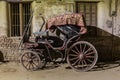 Wooden carriage on a street in Sohag, Egy Royalty Free Stock Photo
