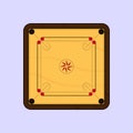 Wooden Carrom Board Game Vector Illustration Carrom game vector Royalty Free Stock Photo