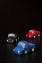 Wooden cars - toys Royalty Free Stock Photo