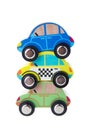 Wooden cars toys Royalty Free Stock Photo