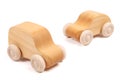 Wooden cars toys Royalty Free Stock Photo