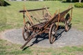 wooden cart with drawbar Royalty Free Stock Photo