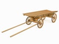 Wooden cart for the horse