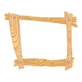 Wooden cartoon frame