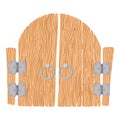 Wooden cartoon gate