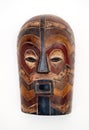 Wooden carved African face mask