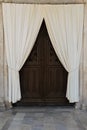 Wooden carved church gate