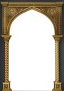 Wooden carved classical oriental arch