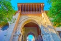 Moorish decors of the Door of Forgiveness, Seville Cathedral, Spain Royalty Free Stock Photo